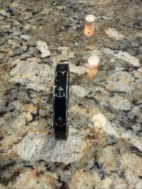 Coach Navy Anchor Enamel Bangle Bracelet